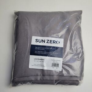 NEW Sun Zero Room Darkening Single Panel Curtain 52x84 inch Color Gray #BT1